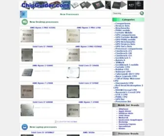 Chipguider.com(All kinds of information about any chips and processors) Screenshot