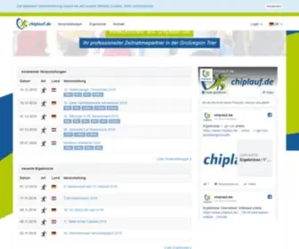 Chiplauf.de(Professionelle Zeitnahme für Sportveranstaltungen) Screenshot