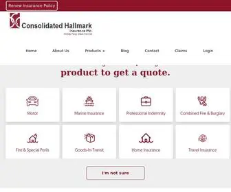 Chiplc.com(Consolidated Hallmark Insurance Plc) Screenshot
