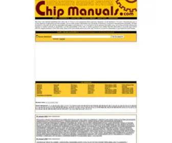 Chipmanuals.com(1.000.000 datasheets for Electronic Components and Semiconductors) Screenshot