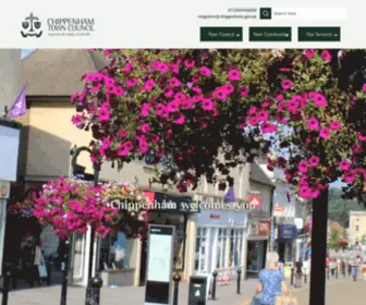 Chippenham.gov.uk(Chippenham Town Council welcomes you. Chippenham) Screenshot