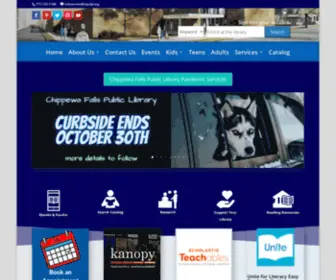 Chippewafallslibrary.org(Chippewa Falls Public Library) Screenshot