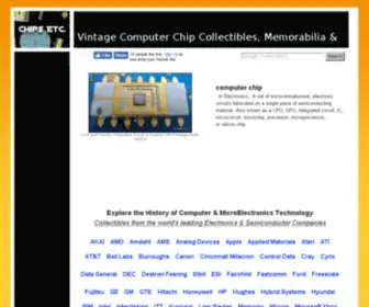 Chipsetc.com(Vintage Computer Chip Technology) Screenshot