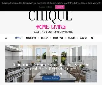 Chiquehomeliving.com(Chique Home Living) Screenshot