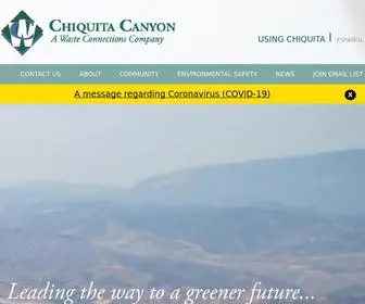 Chiquitacanyon.com(A Waste Connections Company) Screenshot