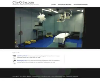 Chir-Ortho.com(Chirurgie) Screenshot