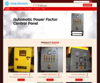 Chiragelectronics.net(Electric Control Panel manufacturers) Screenshot