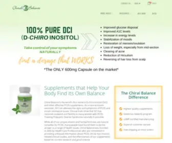 Chiralbalance.com(Chiral Balance offers supplements like D) Screenshot
