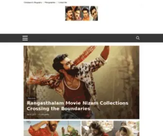 Chiranjeeviblog.com(Chiranjeevi Pawan Kalyan Ram Charan Allu Arjun and Mega Fans Site) Screenshot