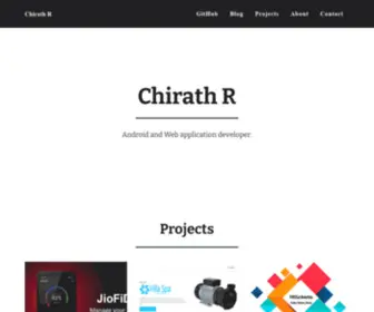 Chirathr.com(Chirath R) Screenshot