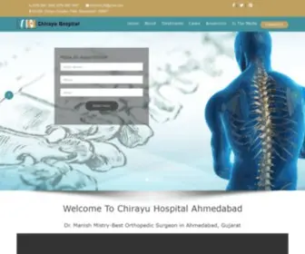 Chirayuhospital.in(Best Spine Surgeon Ahmedabad) Screenshot