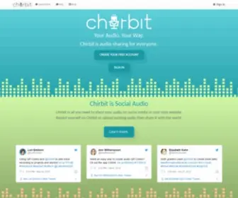 Chirbit.com(Share Your Audio Easily) Screenshot
