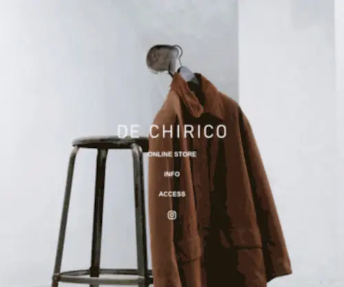 Chirico.jp(DE CHIRICO) Screenshot
