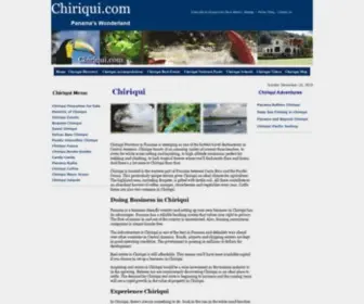 Chiriqui.com(Chiriqui Panama) Screenshot