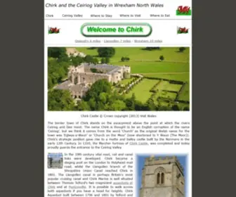 Chirk.com(Chirk and the Ceiriog Valley North Wales) Screenshot