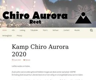 Chiro-Aurora.be(Chiro Aurora) Screenshot