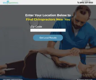 Chiroappointment.com(Chiropractor Directory) Screenshot