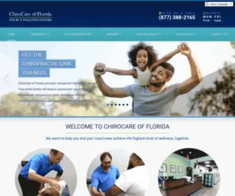 Chirocareflorida.com(Leading Chiropractors in 11 Locations) Screenshot