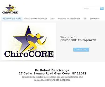 Chirocore.org(All About ChiroCORE) Screenshot