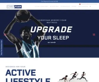 Chirofoam.com(Memory Foam Mattress) Screenshot