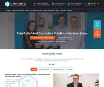 Chiroh3.com.au(Chiropractor Sydney) Screenshot