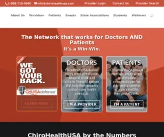 Chirohealthusa.com(The Network) Screenshot