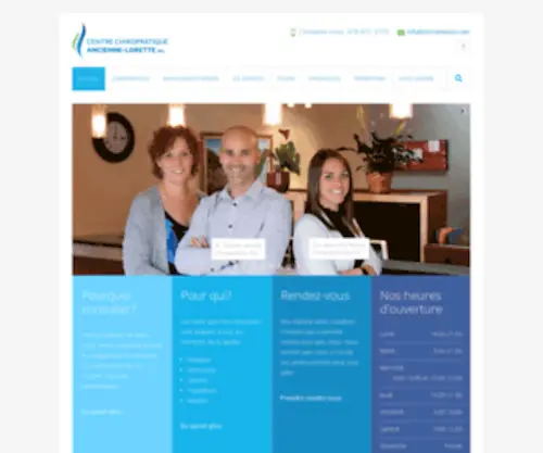 Chiromasso.com(Chiropratique Québec) Screenshot