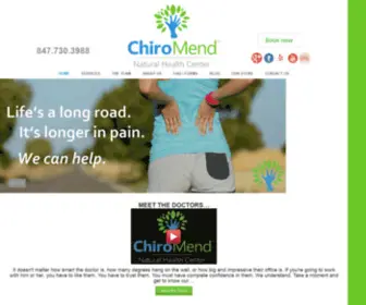 Chiromend.com(Natural Health Center) Screenshot