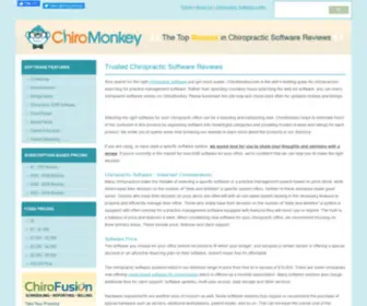 Chiromonkey.com(Find the right chiropractic software for your office. Chiromonkey) Screenshot