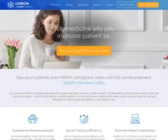 Chironhealth.com(HIPAA-Compliant Telemedicine Company) Screenshot