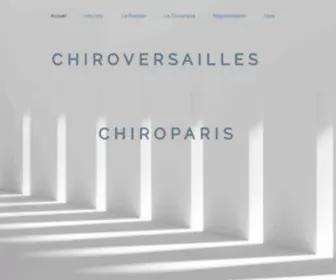 Chiroparis.com(Accueil) Screenshot