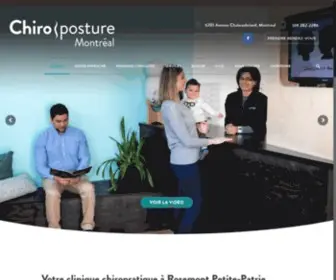 Chiroposturemontreal.com(Chiroposture Montréal) Screenshot