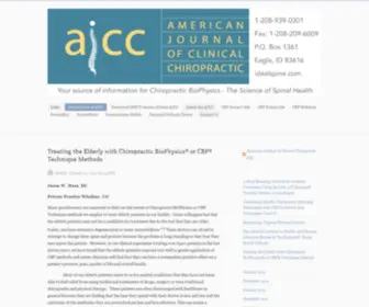 Chiropractic-Biophysics.com(American Journal of Clinical Chiropractic) Screenshot