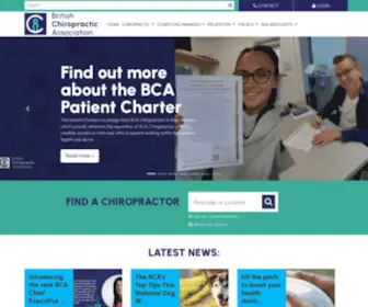 Chiropractic-UK.co.uk(British Chiropractic Association) Screenshot