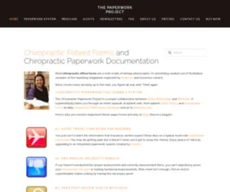 ChiropracticPaperwork.com(Chiropractic Forms) Screenshot