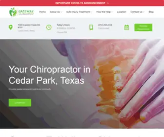 Chiropractorcedarpark.net(Home N) Screenshot