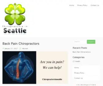 Chiropractorsinseattle.com(Seattle chiropractic care) Screenshot