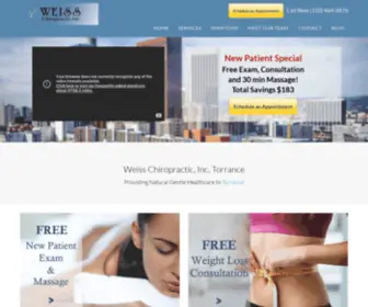Chiropractortorrance.com(Chiropractor Torrance CA Weiss Chiropractic Inc) Screenshot