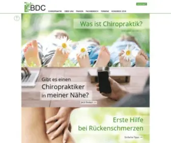 Chiropraktik-Bund.de(Bund deutscher Chriopraktiker e.V) Screenshot