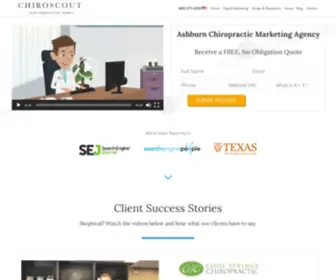 Chiroscout.com(Chiropractic Marketing Agency & Lead Generation) Screenshot