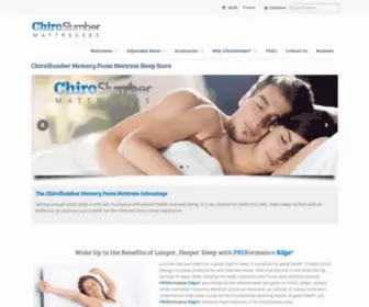 Chiroslumber.com(The best rated memory foam mattress) Screenshot