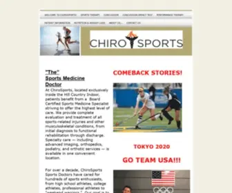 Chirosports.org(Home Page) Screenshot