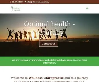 Chirowellness.com.au(Wellness Chiropractic) Screenshot