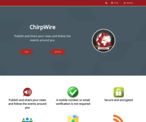 Chirpwire.net(Chirpwire) Screenshot