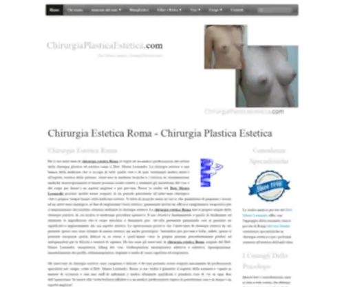 Chirurgiaplasticaestetica.com(Chirurgia Estetica Roma) Screenshot