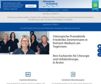 Chirurgie-Wiessee.de(Chirurgische Praxisklinik Friederike Zimmermann ✔️ in Rottach) Screenshot