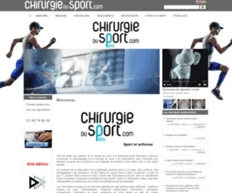 Chirurgiedusport.com(Accueil) Screenshot