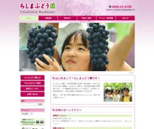 Chishima-Budouen.com(ちしまぶどう園) Screenshot