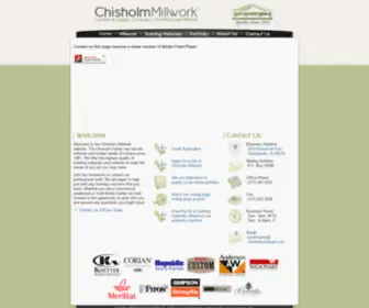 Chisholmmillwork.com(Chisholm Millwork) Screenshot