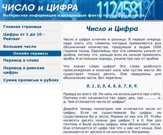 Chislo-Cifra.com(число) Screenshot